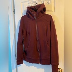 Lululemon Athletica Maroon Full Zip-Up Hoodie